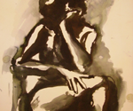 Inkstudy Seated Female