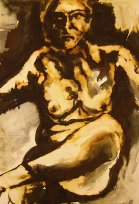 Nude Study Seated female